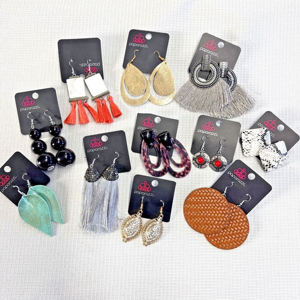 Paparazzi Pierced Earrings - NWT - Lot of 11 Pieces - Contemporary Jewelry